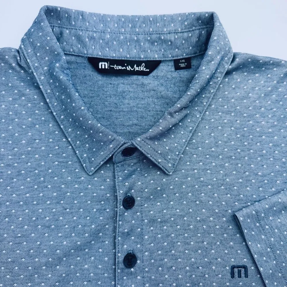 TravisMathew Blue Golf Polo XXL - Picture 1 of 11